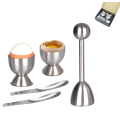 Egg Opener Topper Cutter Soft Boiled Shell Removal Egg Cup Holder Tools Stainless Steel Kitchen Gadgets Egg Breaker